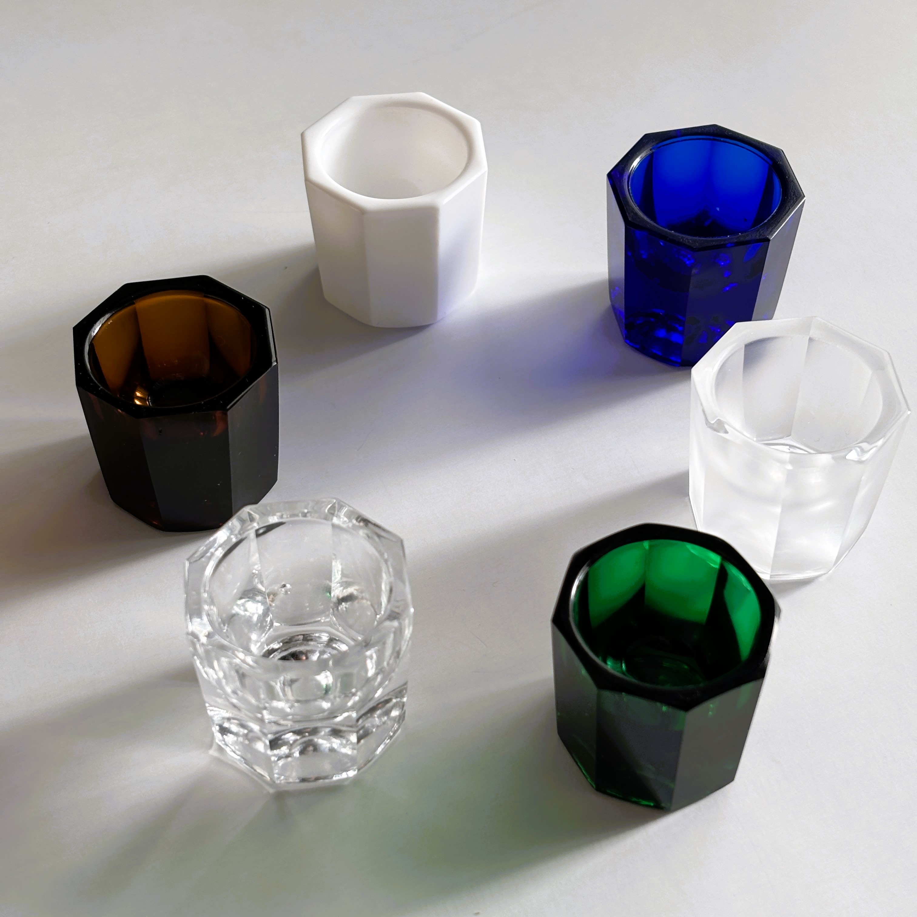 ダッペングラス（全6色）｜職人による全面磨き仕上げ。ペン先洗い・インク瓶・アクセサリートレイに