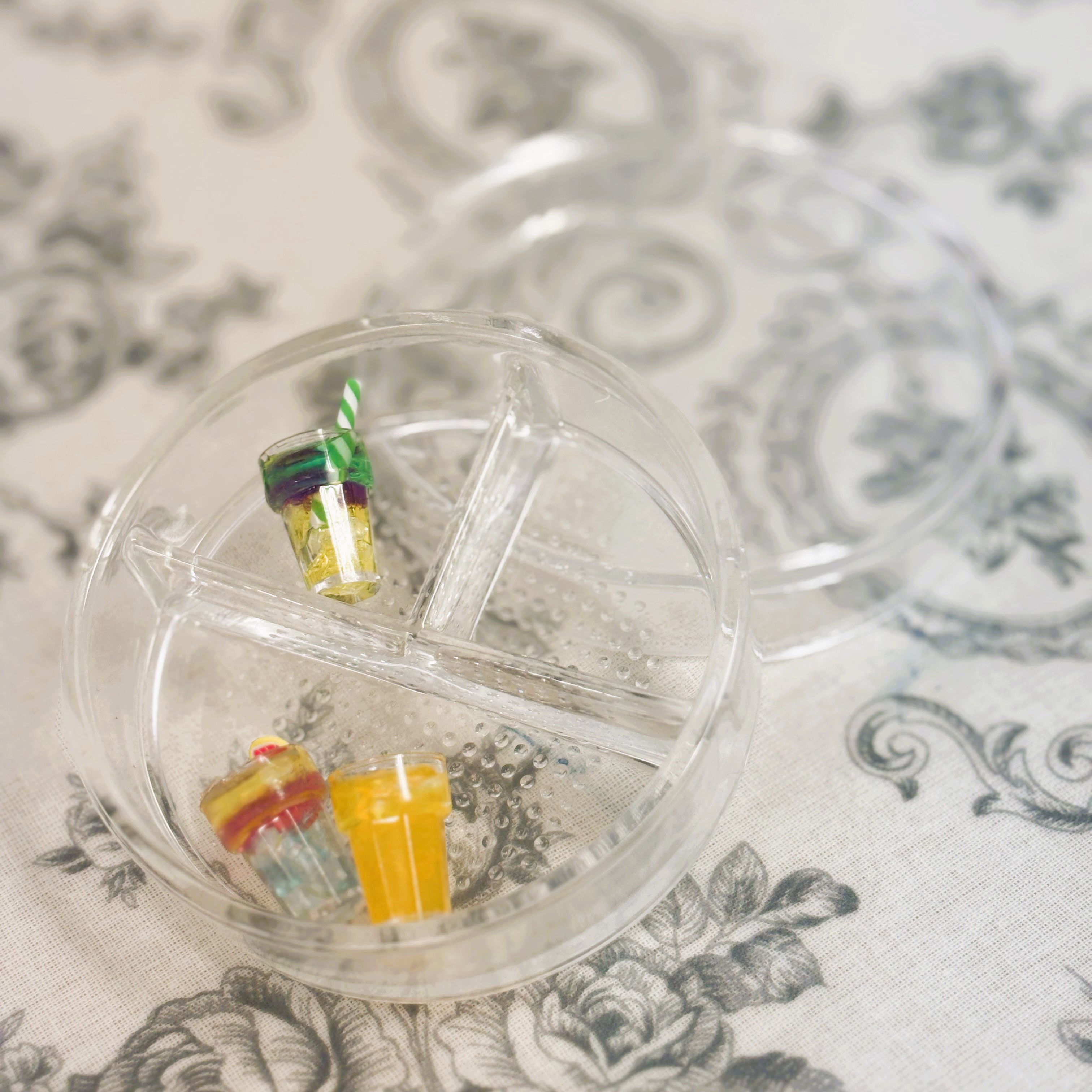 仕切り付きガラスシャーレ（フタ付き・全2サイズ） - 画像 (3)